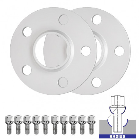 For specific model Set of 2PCS wheel spacers (transitional) for Renault Arkana I - 12mm, 5x114.3, 66,1 | races-shop.com