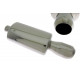 Single wall - round rolled Muffler RACES 1, inlet 2,5" (63mm) | races-shop.com