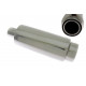 Double wall - round rolled Muffler RACES 26, inlet 2,36" (60mm) | races-shop.com