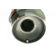 Single wall - round rolled Muffler RACES 32, inlet/outlet 2,5" (63mm) | races-shop.com