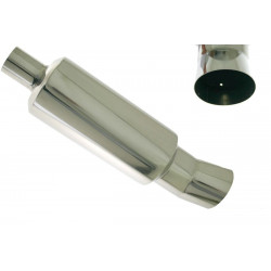 Muffler RACES 35, inlet 2,5" (63mm) SS201