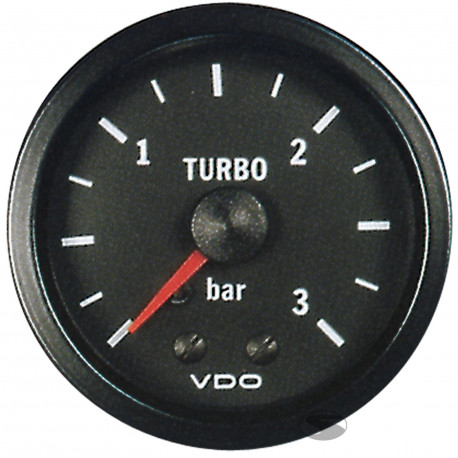 VDO Cockpit Vision gauges VDO gauge boost 0 to 3BAR - cockpit vision series | races-shop.com