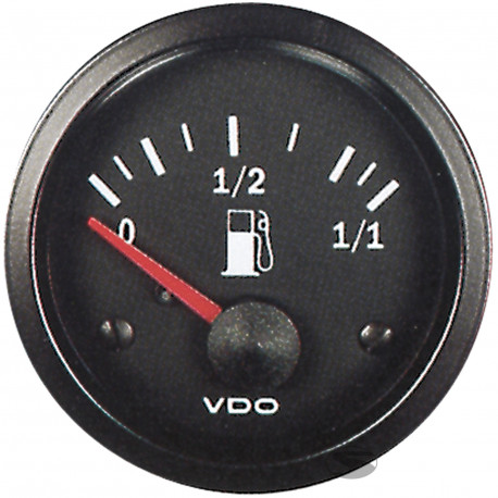 VDO Cockpit Vision gauges VDO gauge Fuel level, cylinder type - cockpit vision series 90-0.5 Ohm | races-shop.com
