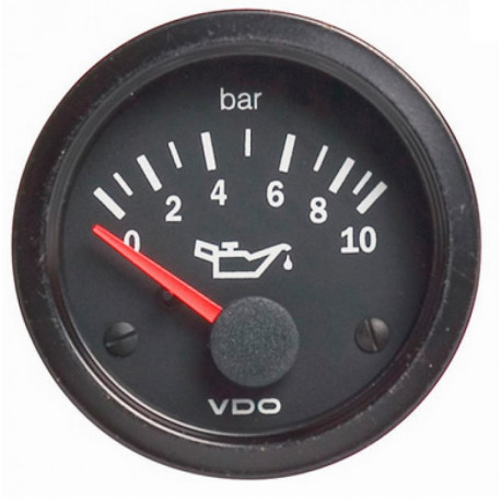 VDO Cockpit Vision gauges VDO gauge oil pressure (0-10 BAR) - cockpit vision series | races-shop.com