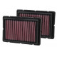 Replacement air filters for original airbox Replacement Air Filter K&N 33-2494 | races-shop.com