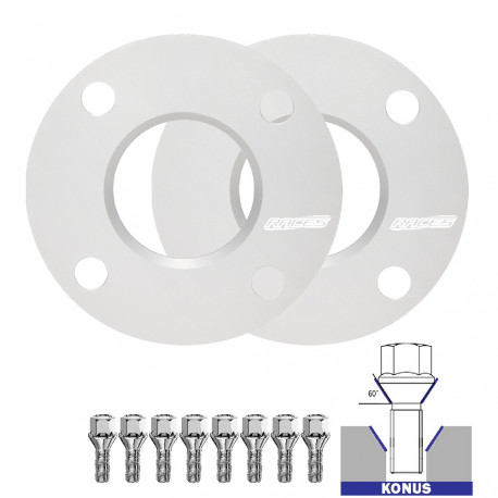 For specific model Set of 2PCS wheel spacers (transitional) for Dacia Dokker  - 5mm, 4x100, 60,1 | races-shop.com