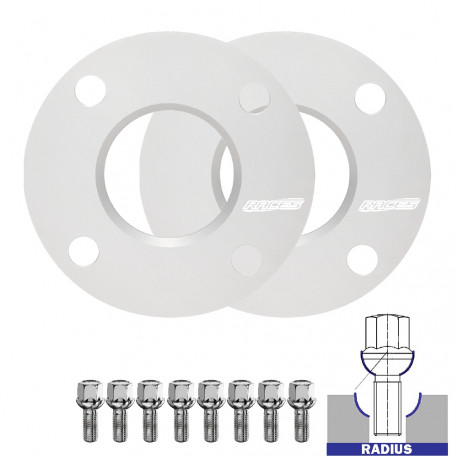 For specific model Set of 2PCS wheel spacers (transitional) for Citroen Xantia X1 - 5mm, 4x108, 65,1 | races-shop.com