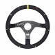 steering wheels 3 spokes steering wheel OMP RECCE, 350mm suede, 95mm | races-shop.com