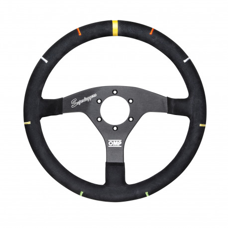steering wheels 3 spokes steering wheel OMP RECCE, 350mm suede, 95mm | races-shop.com