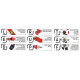 Seatbelts and accessories FIA 6 point safety belts OMP One 3+2 endurance red | races-shop.com