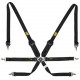 Seatbelts and accessories FIA 6 point safety belts OMP One 3+2 endurance black | races-shop.com