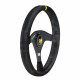 steering wheels 3 spoke steering wheel OMP Velocita Superleggero, 320mm, suede, flat, black/yellow | races-shop.com