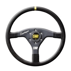 3 spokes steering wheel OMP Velocita Superleggero, 320mm suede, Flat