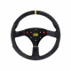 3 spokes steering wheel OMP 320 ALU S, 320mm, Flat