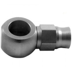 Banjo bolt end (short), straight, 11,2mm (bolts AN4), stainless steel