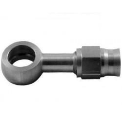 Banjo bolt end (long), straight, 10,2mm (bolts AN3, M10), stainless steel