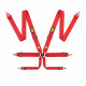 FIA 6 point safety belts OMP First 3 red