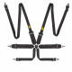 Seatbelts and accessories FIA 6 point safety belts OMPFirst 3+2 black | races-shop.com