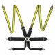 FIA 6 point safety belts OMPFirst 3+2 black/yellow