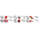 Seatbelts and accessories FIA 6 point sport safety belts OMP FIRST 2" (50mm), red | races-shop.com