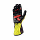Gloves Karting gloves OMP KS-2 ART (external stitching), black/yellow | races-shop.com