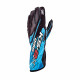 Gloves Race gloves OMP KS-2 ART (external stitching) black / blue | races-shop.com