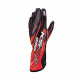 Gloves Race gloves OMP KS-2 ART (external stitching) black / red | races-shop.com
