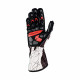 Gloves Race gloves OMP KS-2 ART (external stitching) black / white | races-shop.com