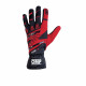 Karting gloves OMP KS-3 (internal stitching), black/red