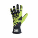 Gloves Karting gloves OMP KS-3 (internal stitching), black/yellow | races-shop.com