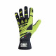 Gloves Race gloves OMP KS-3 (internal stitching) black / yellow | races-shop.com