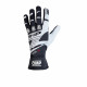 Gloves Karting gloves OMP KS-3 (internal stitching), black/white | races-shop.com