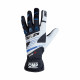 Gloves Race gloves OMP KS-3 (internal stitching) black / white / blue | races-shop.com