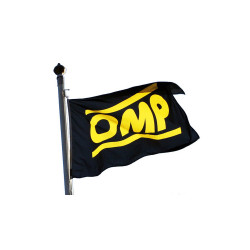 Flag with OMP logo