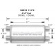2x input / 2x output MagnaFlow steel muffler 11378 | races-shop.com