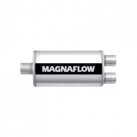 1x input / 2x output MagnaFlow steel muffler 12198 | races-shop.com