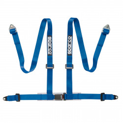 Sparco 4 point safety belts blue