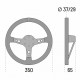 steering wheels 3 spokes steering wheel Sparco Targa, 350mm leather, 65mm | races-shop.com