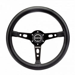 3 spokes steering wheel Sparco Targa, 350mm leather, 65mm
