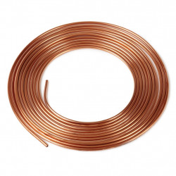 15 ft 3/16 in Coil Brake Line Complete Replacement Brake or Fuel Tubing Kit Wall Thickness Easy to hand bend Rust Proof .028 Includes 4 Fittings & 1 union 