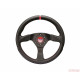 Promotions 3 spokes steering wheel Sparco R383 CHAMPION, 330mm leather, 39mm | races-shop.com