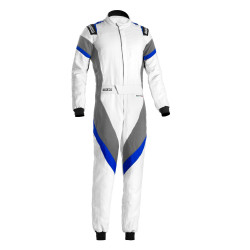 FIA race suit Sparco Victory white/gray/blue