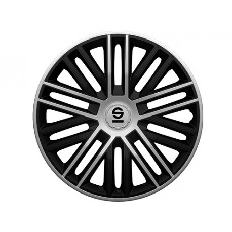 SPARCO wheel accessories SPARCO wheel covers BERGAMO - 16" (Black/Silver) | races-shop.com