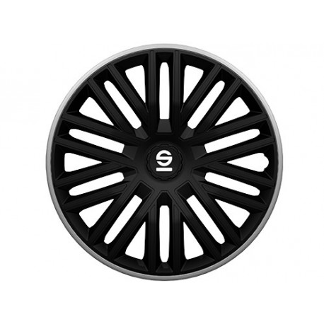 SPARCO wheel accessories SPARCO wheel covers BERGAMO - 14" (Black/Grey) | races-shop.com