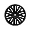 SPARCO wheel covers BERGAMO - 16" (Black/Grey)
