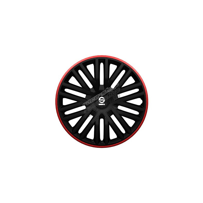 Sparco Wheel Covers Bergamo - 16-inch - SilverBlack India - View #6