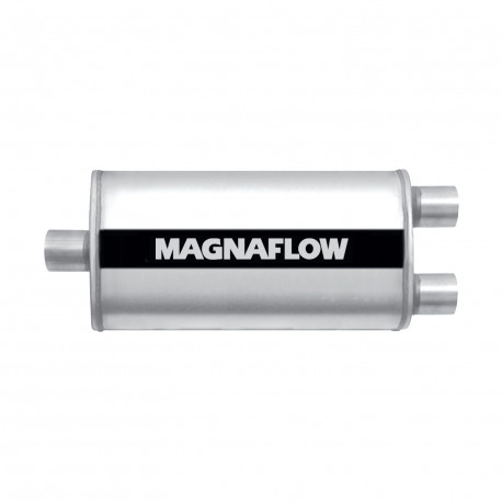 1x input / 2x output MagnaFlow steel muffler 12587 | races-shop.com