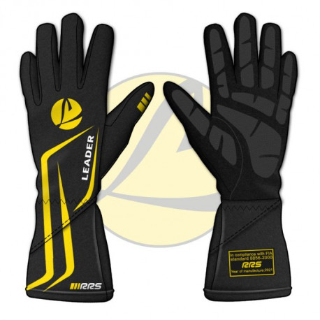 Gloves Race gloves FIA RRS Vaillant / Leader black | races-shop.com