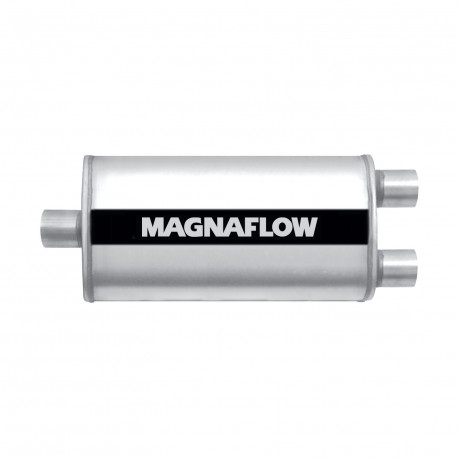 1x input / 2x output MagnaFlow steel muffler 12588 | races-shop.com