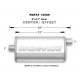 1x input / 1x output MagnaFlow steel muffler 12589 | races-shop.com